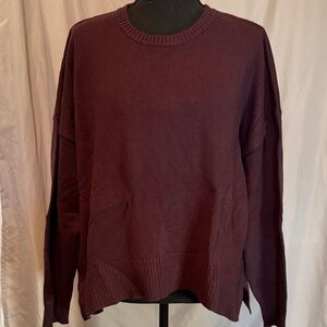 Adrianna Papell Deep Purple Knit Sweater